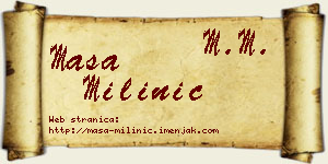 Maša Milinić vizit kartica